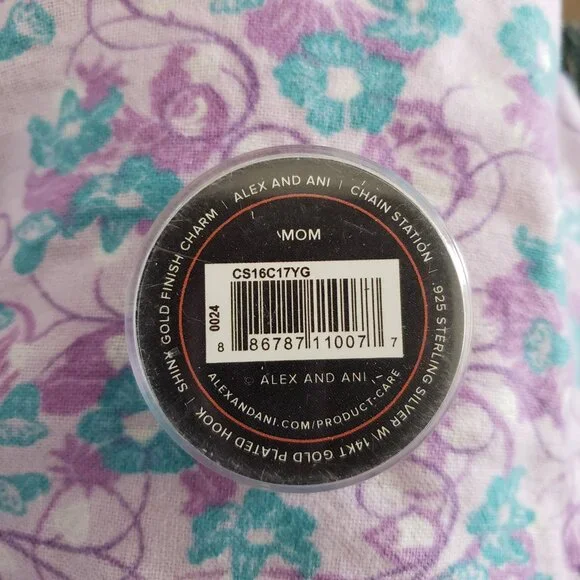 Alex and Ani Mom Chain Station Charm Pendant 633 - Picture 2 of 2